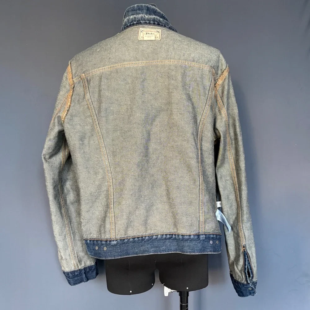 Polo Ralph Lauren Tennis Bear New York Denim Jacket | Size L | 